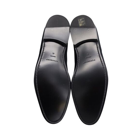 Burberry Lace Up Derby Oxfords in Black Velvet